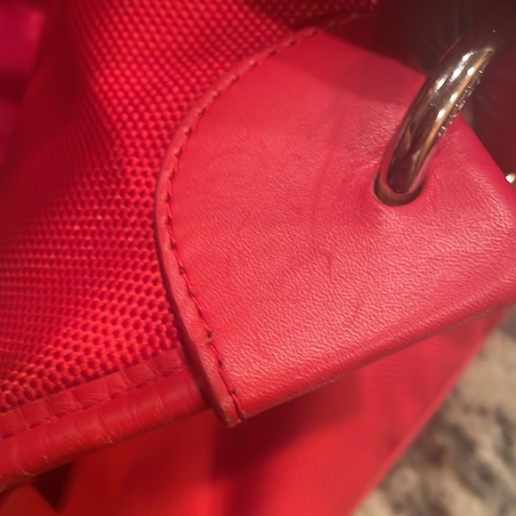 Bally Canvas RARE with Leather Trim Crossbody / messenger bag Bag - Red. - Picture 12 of 12